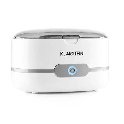 Image de Klarstein Superpure Nettoyeur ultrason (ultrason : 42 kHz, idéal pour lunettes et bijoux, fonctionne à l&#039;eau du robinet, corbeille de nettoyage) blanc