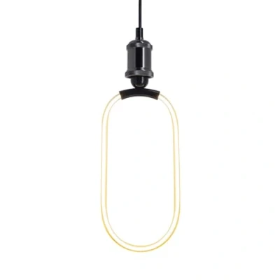 Image de Xanlite Ampoule Ellipse Ovale Filament LED, culot E27, 800 Lumens, Conso 8W, 3000 Kelvin, Blanc chaud