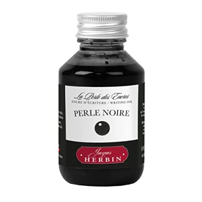Image de Herbin Jacques 17009T Flacon d&#039;encre à écrire 100ml Stylo plumes, stylos roller Perle Noire