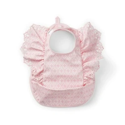 Image de Elodie Details Bavoir Bébé Imperméable Souple Récupérateur Design Scandinave Embroidery Anglaise Pink