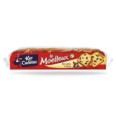 Image de KER CADELAC Moelleux Maxi Pepites De Chocolat 500G Lot 4 livraison offerte