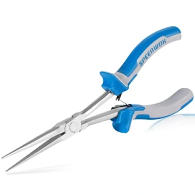 Image de SPEEDWOX Long Reach Needle Nose Pliers 7 Inch Slim Extra Mini Precision Wire Looping Fine for Hard to Narrow Spaces Smooth Jaws High Leverage Reduce Efforts Non slip Handles