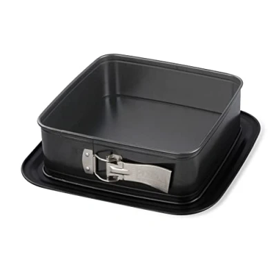 Image de Zenker Bake, Click &amp; Go Moule à charnière carré 24 x 8 cm gâteau avec couvercle vendu séparément pour un transport direct la cuisson et le