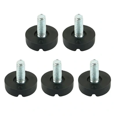Image de sourcing map 5pcs Pieds de Nivellement meuble Réglable Pied Patin Jambe Table Chaise Base Protection Plancher M6 x 20 mm Filetage