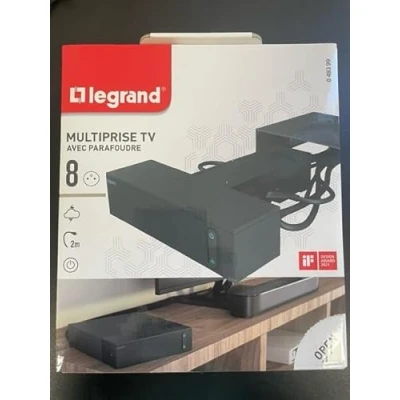 Image de TV Multiprise 4X2P+T et 4X2P parafoudre 1.5mm² 2m Noir