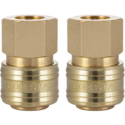 Image de Poppstar 2x Raccord rapide pour air comprimé DN 7,2 avec filetage intérieur de 1/4 pouce le raccordement l&#039;air