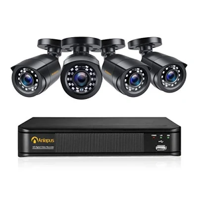 Image de Anlapus FHD 1080P H.265+ Kit Vidéo Surveillance 8CH HD DVR Enregistreur avec 2MP Caméras de Extérieure, APP Gratuie &amp; Accès à distance Système Sécurité Sans disque dur Inclus