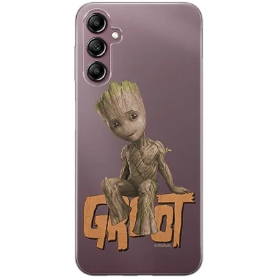 Image de ERT GROUP Coque de téléphone Portable pour Samsung A14 4G/5G Original et sous Licence Officielle Marvel Motif Groot 005 Parfaitement adapté à la Forme du Portable, partiel imprimé