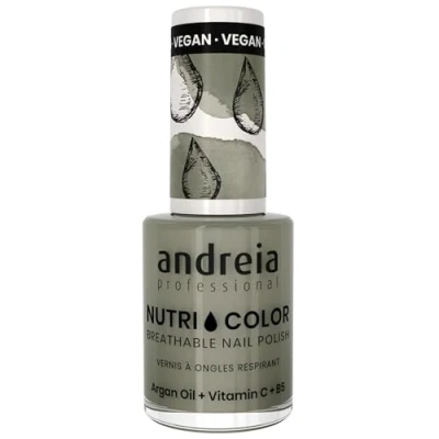 Image de Vernis à Ongles NutriColor, Finition Brillante, Tenue Longue Durée, Respirant, Couleur NC20 Vert d&#039;Andreia 10.5ml Nail Art DIY, Vegan et Non Testé sur les Animaux, Soin + en une Étape