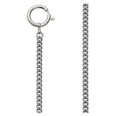 Image de REGENT Chaîne de montre poche pour avec mousqueton et anneau ressort dans différentes variantes, Ps 05 Gris 5 mm