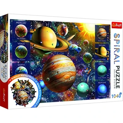 Image de Trefl Système Solaire, 1040 Pièces, Puzzle Spirale, Qualité Premium pour Adultes et Enfants à partir de 12 Ans, TR40013
