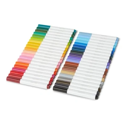 Image de Amazon Basics Broad Line Lot de 40 marqueurs lavables, Multicolore