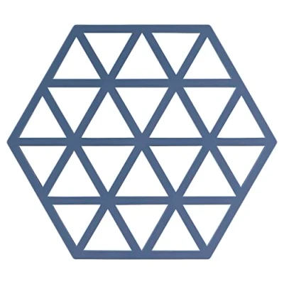 Image de Zone Denmark Trivet Triangles Denim 16 x 14 cm