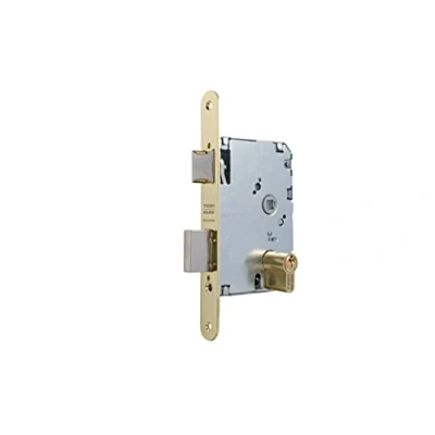 Image de Tesa Assa Abloy 20106PRHL Serrure à mortaiser pour Portes en Bois, Fonction d&#039;entrée, Acier laitonné