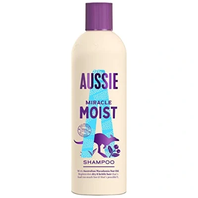 Image de Aussie Miracle Moist Shampooing pour Cheveux Secs/Abîmés 300 ml