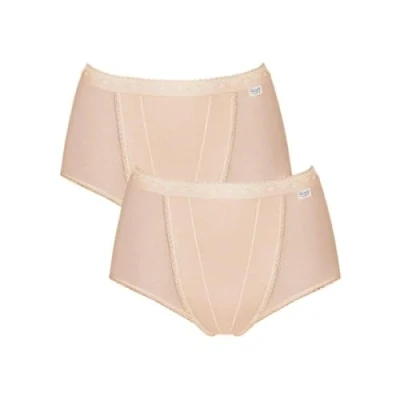 Image de Sloggi Femme Control Maxi 2p Culotte, Ecru (Skin 0026), 42 EU