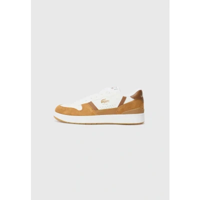 Image de Lacoste T CLIP SET 225 Baskets basses, Homme, Taille: 46.5, White/brown Cuir