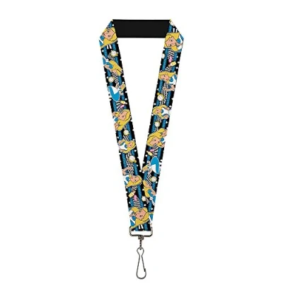 Image de Buckle Down Homme Lanyard 1.0 Mickey Mouse Poses Scattered Red/Black/White Porte cl , Multicolore, Taille unique EU
