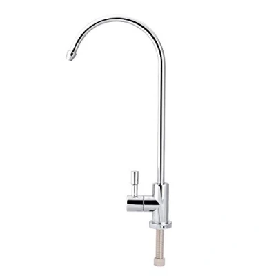 Image de Samfox Robinet Tap 1/4 « » en Acier Inoxydable de Cuisine 360 ​​ Rotation Chrome par Osmose Inverse RO Filtre À Eau Potable