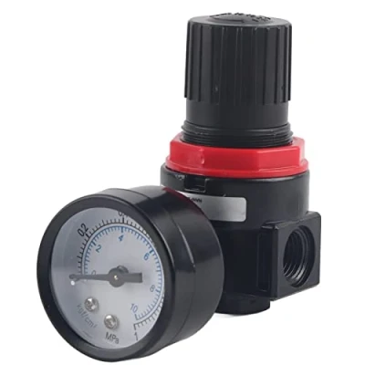 Image de 1Pc Régulateur de Pression d&#039;Air AR2000 G1 / 4 Compresseur à Commande Pneumatique avec Manomètre