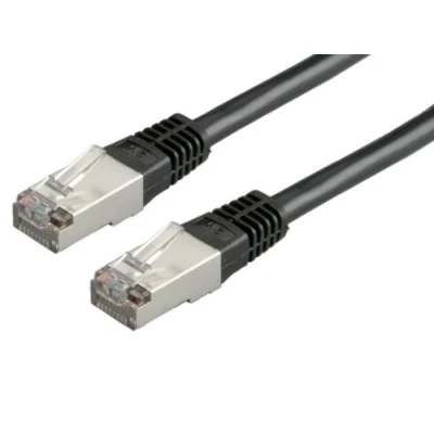 Image de Câble réseau VALUE S/FTP CAT6 Noir 1m Connecteurs RJ45 blindés Norme EIA/TIA 568A
