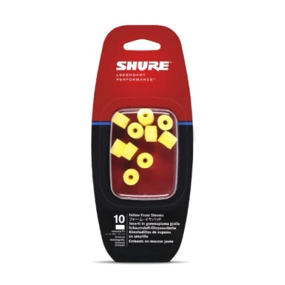 Image de Shure Jsh Eaylf1 10 Mousses Jaunes pour Écouteurs Se/E sauf Se102/E2C