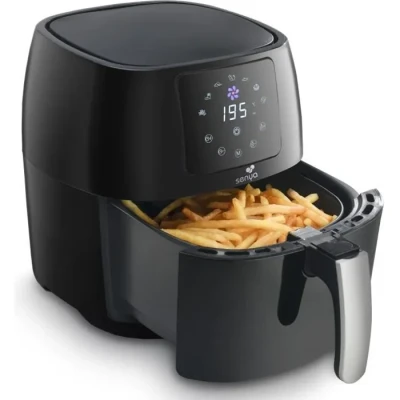 Image de SENYA Friteuse sans huile à Air chaud multifonction 4,5L Fryer, My Cook, 7 programmes automatiques, 1400W, SYCK AF002, Noir