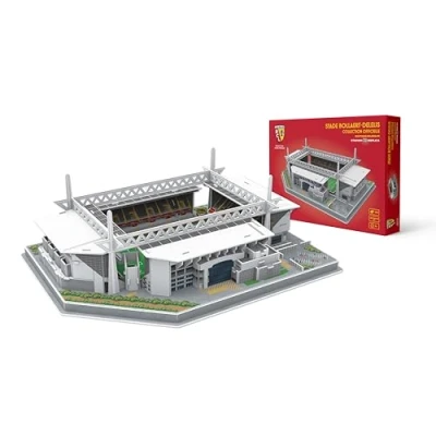 Image de MEGABLEU Stade 3D Bollaert Rc Lens Puzzle, 678297, Gris/Rouge/Jaune, 39x28x13 cm
