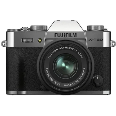 Image de Fujifilm x T30 II + 15 45mm Boîtier MILC 26,1 MP Trans CMOS 4 9600 2160 pixels Argent, Noir Neuf