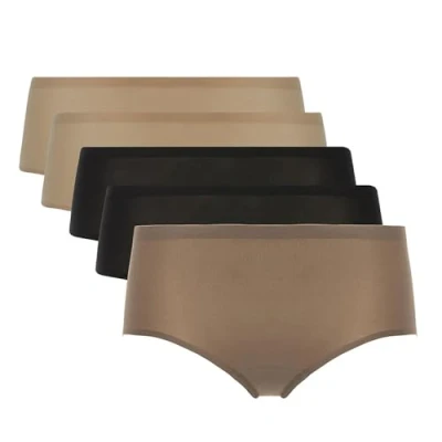 Image de Chantelle SOFTSTRETCH Pack Shorty (x5) Invisible Sans Couture, Ultra Confort, Effet Seconde Peau Adapté à Toutes les Morphologies Lingerie Femme Taille Unique du XS au XL