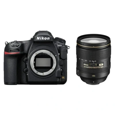 Image de Nikon D850 + AF S 24 120 mm 1:4G ED VR Kit d&#039;appareil photo SLR 45,7 MP CMOS 8256 x 5504 pixels Noir Neuf