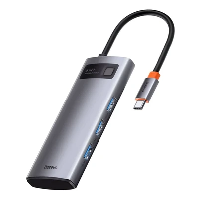 Image de Baseus Hub USB Type C vers HDMI, adaptateur 3.1, 10Gbps, Port Ethernet RJ45, Station d&#039;accueil