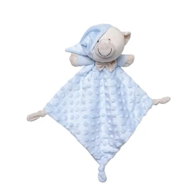 Image de Interbaby Doudou Ours en Bleu pour Bébé 1 Unité DU003 01