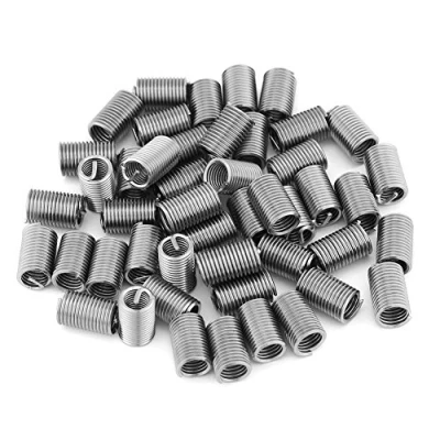 Image de 50 PCS Insert De réparation filetage Longueur M6x1.0x3D fil enroulé en acier inoxydable SS304, Anneau Retenue Du Joint