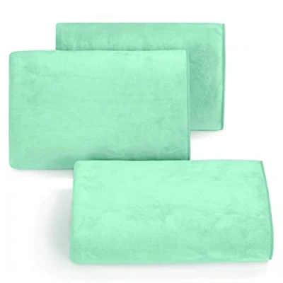 Image de Eurofirany Lot de 6 Serviettes Toilette en Microfibre à séchage Rapide 50 x 90 cm