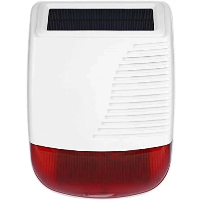Image de TecPeak Sirène extérieure sans Fil Solaire Fonctionne avec système d&#039;alarme