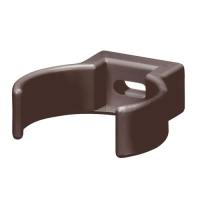 Image de INEFA collier de descente PVC DN 75, Dunkelmarron pour tuyau descente, accessoire gouttière, montage facile, Made in Germany