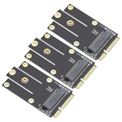 Image de Dpofirs 3 PCS M.2 NGFF vers Mini Carte Adaptateur réseau sans Fil PCI E, convertisseur Portable pour WiFi Fil, Compatible avec la Bluetooth 3160NGW 8260NGW AX200NGW ect.