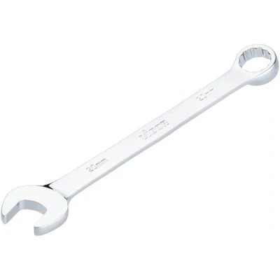 Image de Vigor Clé mixte V7740 20, SW 20 mm, version longue, coudée à 15 , 6 pans extérieurs et profil double hexagonal, chromé poli