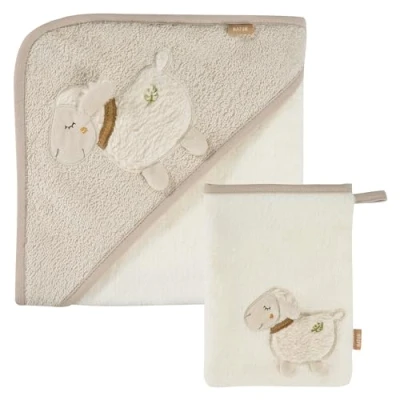 Image de Fehn Set de Bain Mouton, 00046151, Ecru, 70x70 cm