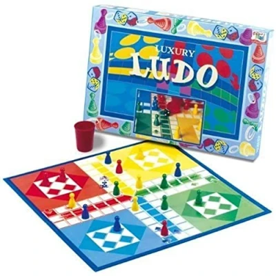 Image de IDEAL , Ludo: traditional Board game Classic Games For 2 4 Players Ages 3+