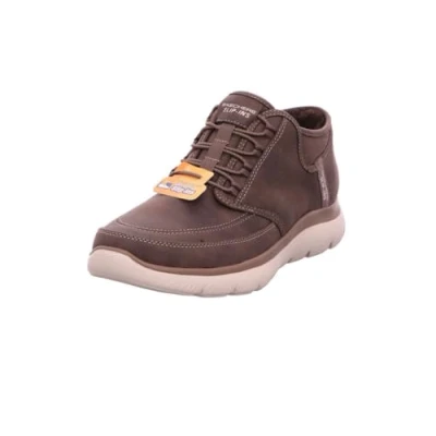 Image de Skechers Homme Slips Mains Libres Summits Basket, Bordure en Daim Chocolat, 47.5 EU
