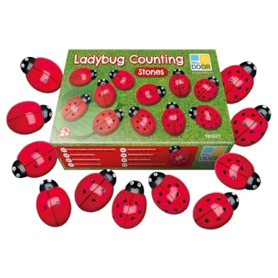 Image de Yellow Door YUS1027 Ensemble de pierres comptage Coccinelles