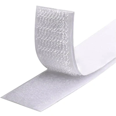 Image de Rubans Adhésifs 8M,Bande Agrippantes Adhésives,Bande Adhésives Ruban Scratch Hook Loop Bande Autoadhé pour Tous Les Types D&#039;installations Cadre Photo 20mm (Blanc)