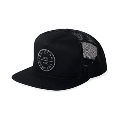 Image de BRIXTON Casquette Pledge MP Mesh Capuchon, Noir/Noir, Taille Unique Homme