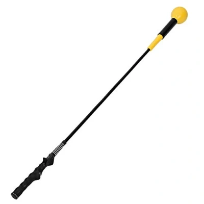 Image de Ejoyous Golf Swing Trainer, Entrainement Tempo Trainer Training Aid Practice Tool Club Aide d&#039;exercice de Force pour la Grip Jaune