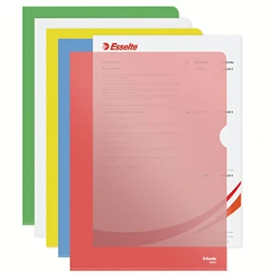 Image de Esselte Lot de 25 Pochette coin Assortiment couleurs A4(Import Royaume Uni)