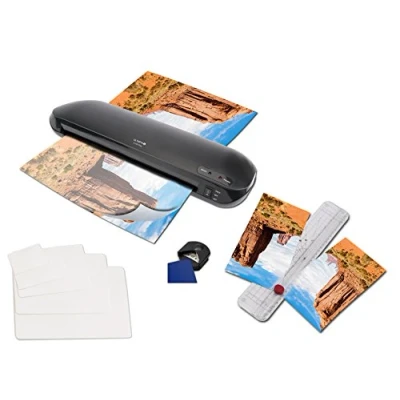 Image de Olympia A 330 Plus Plastifieuse 4 en 1 Format DIN A3 avec massicot + 15 feuilles A4 Pour cartes de visite et coins arrondis