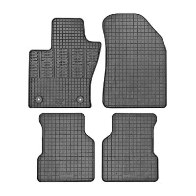 Image de AutoStyle CK RAR01 Ensemble de tapis sol caoutchouc avant et arrière 4 noir
