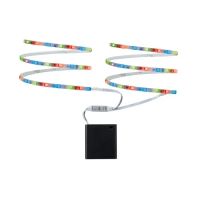 Image de Paulmann 70700 Ruban mobile LED RGB 2 x 80cm 1,2 W fonctionnement sur piles